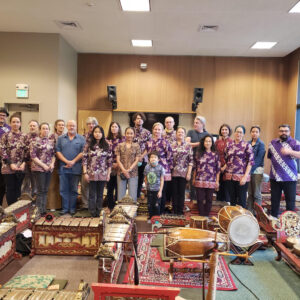 Javanese Gamelan Orchestra group shot