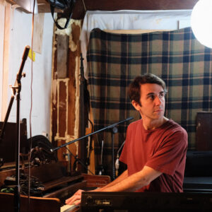 Chris Cohen in his home studio.