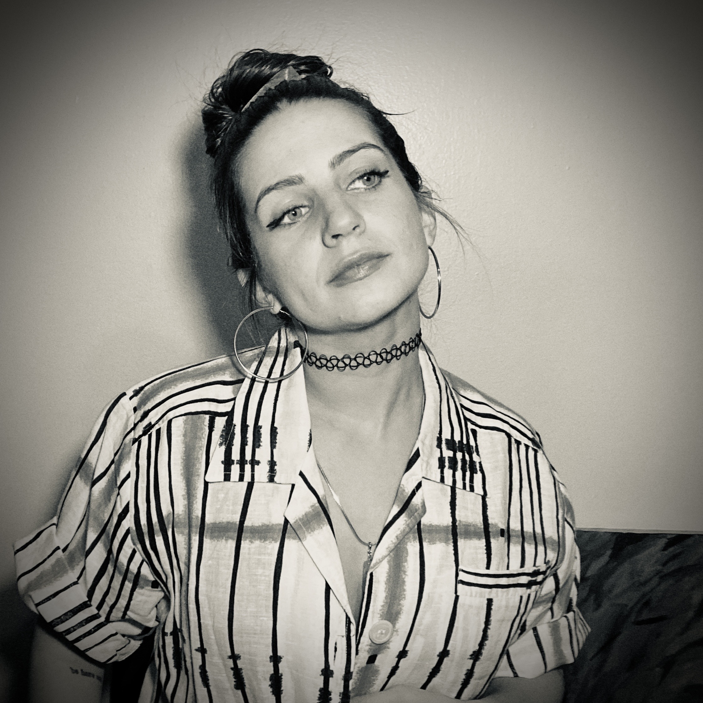 Black & White headshot of Kate Vargas